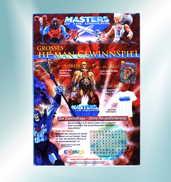 Masters of the Universe Werbeheft (2003): Hol dir die Super Helden aus der TV-Serie! von Mattel